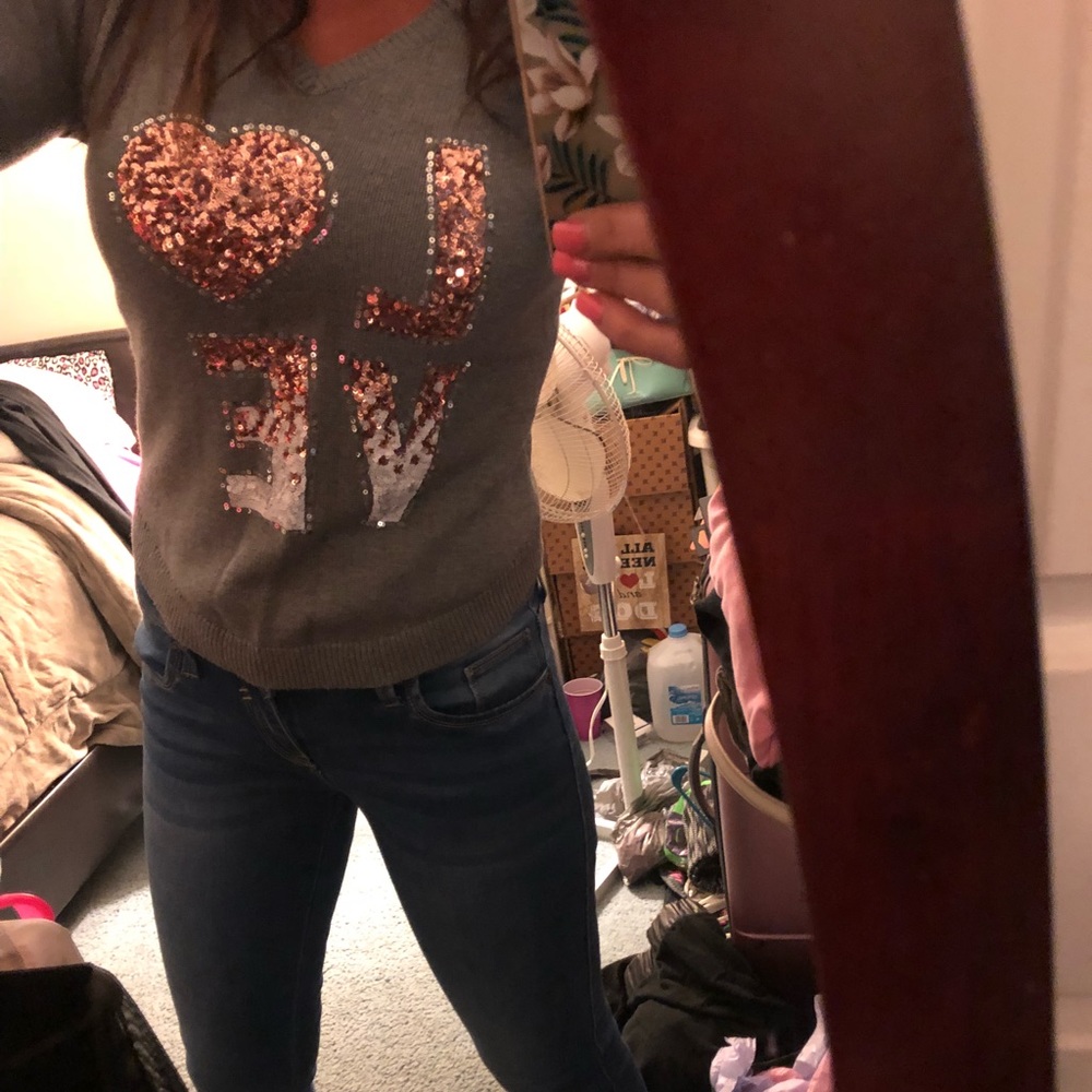 V-neck sweater